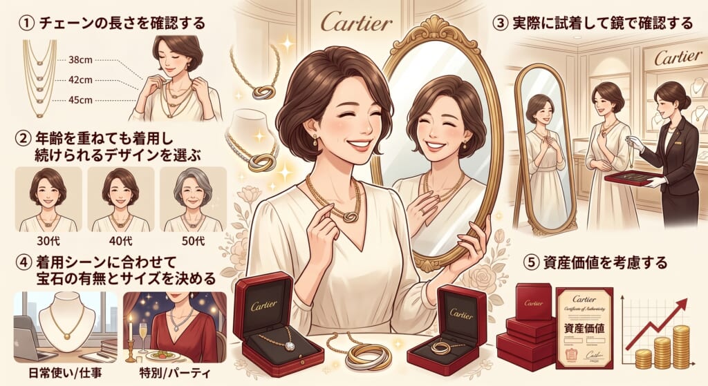 カルティエ（Cartier）のネックレスで失敗しない選び方