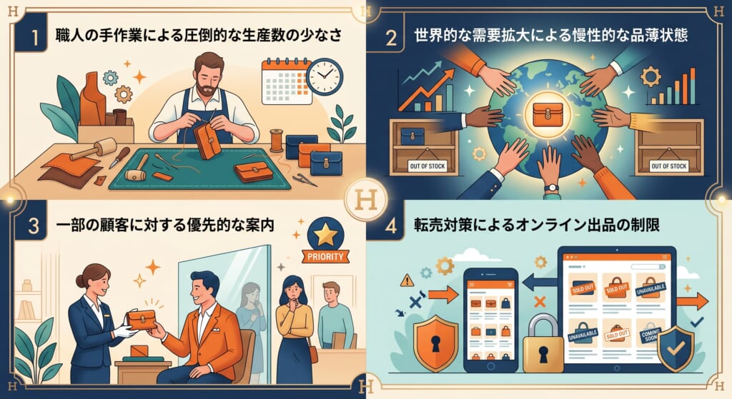 エルメスの財布が公式サイトにない4つの理由
