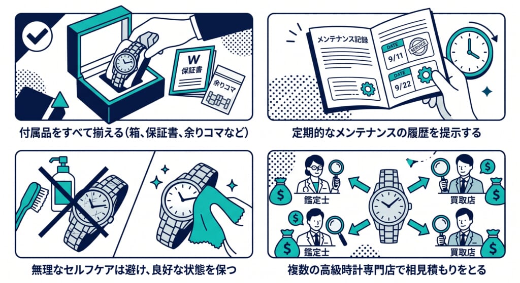 カルティエ時計を高く売るコツ