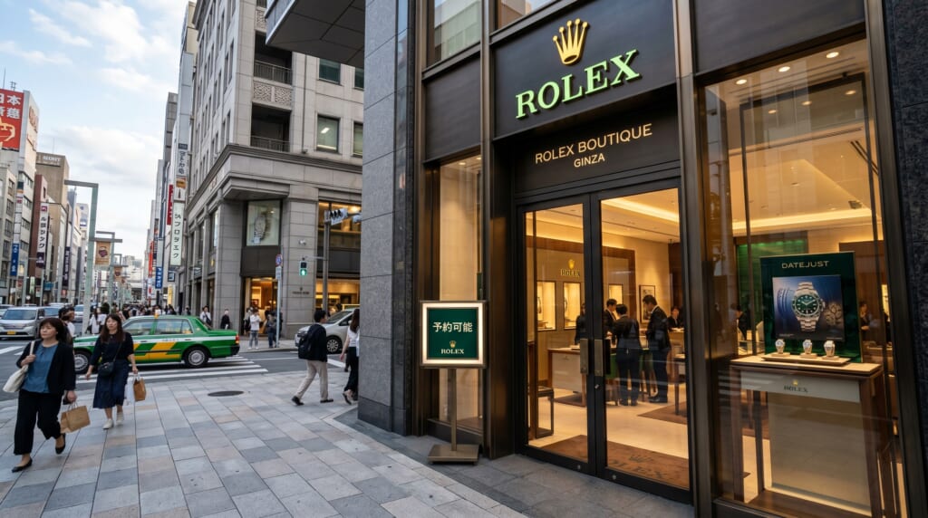 ロレックスは事前の来店予約が可能になった