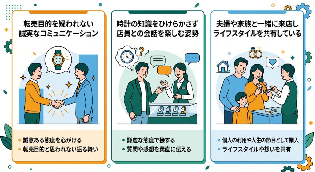 ロレックスを正規店で購入できた人に共通する3つの特徴