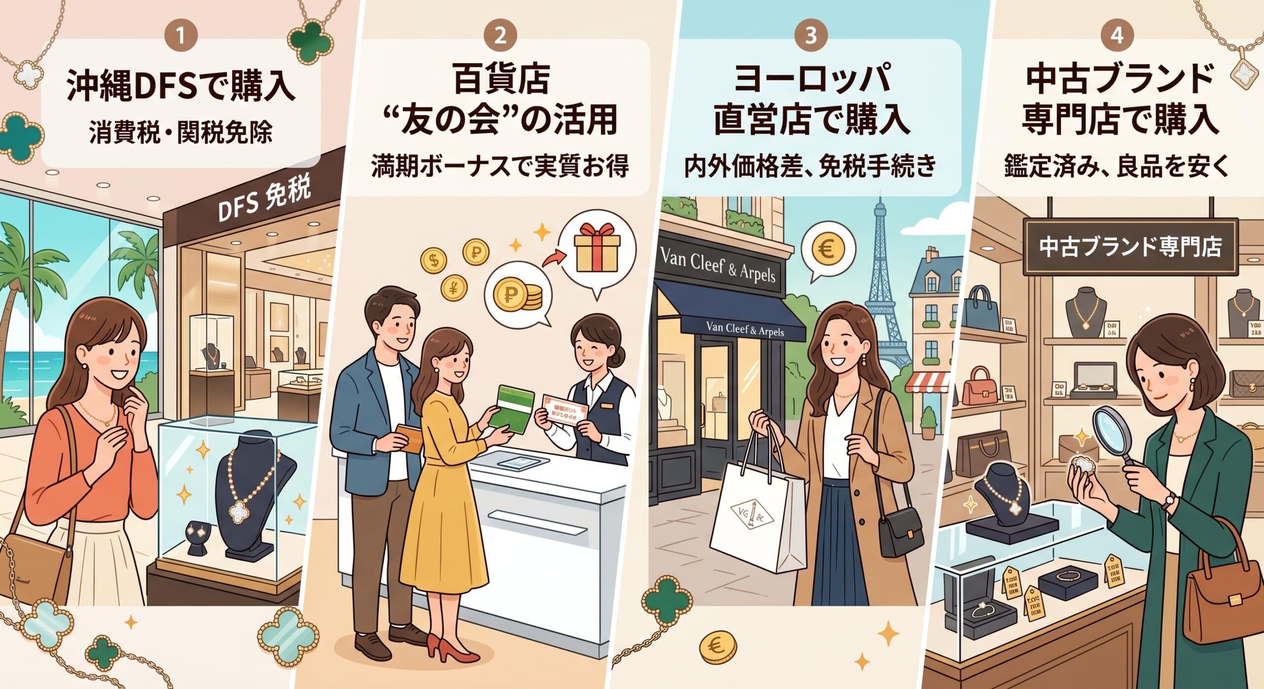 ヴァンクリーフを安く購入する方法
