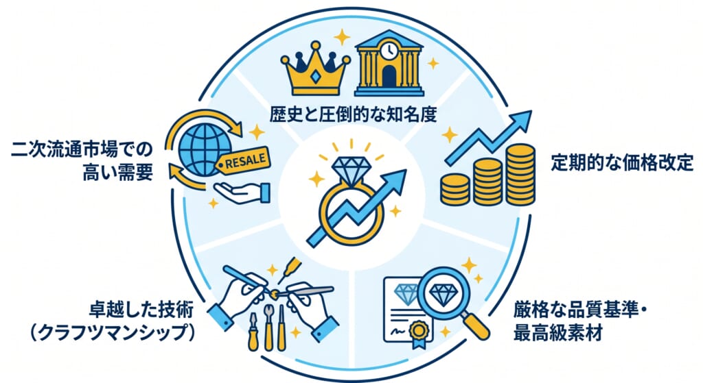 価値が下がらないジュエリーブランドの特徴とは？