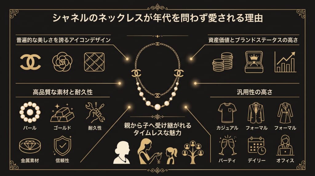 シャネルのネックレスが年代を問わず愛される理由