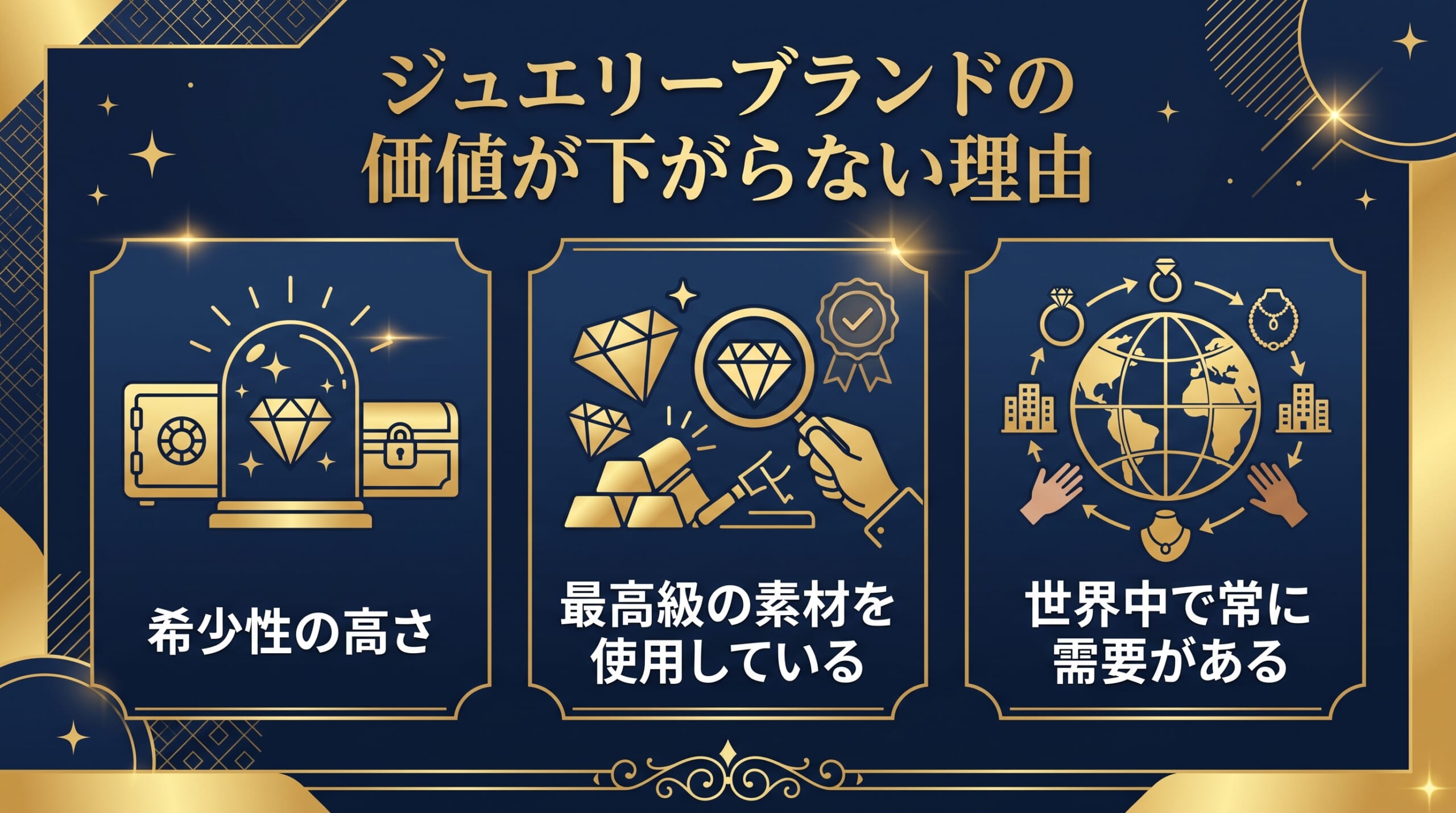 ジュエリーブランドの価値が下がらない理由