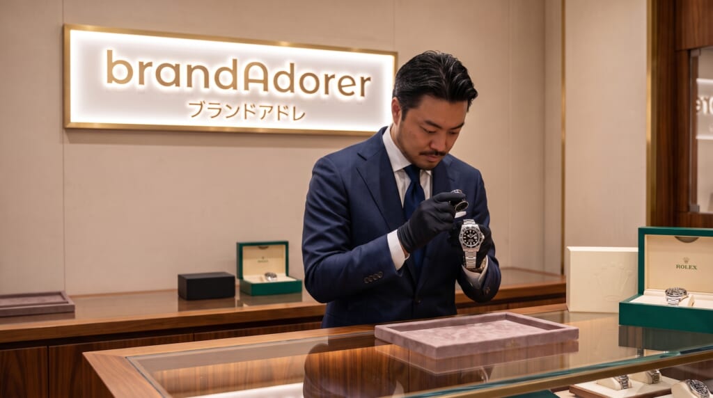 ロレックスを鑑定するブランドアドレ