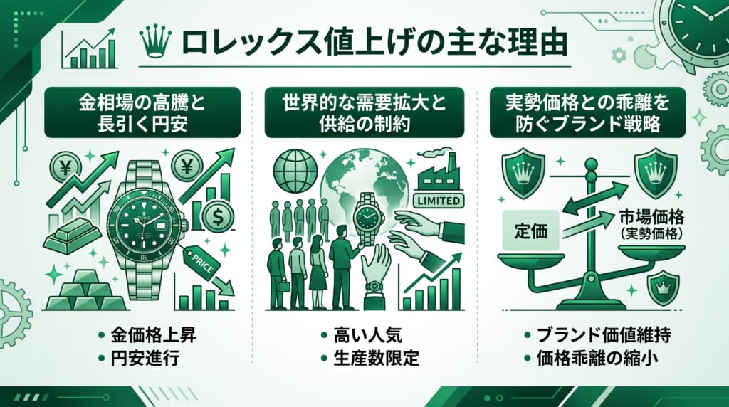 なぜ止まらない？ロレックスが値上げを繰り返す理由