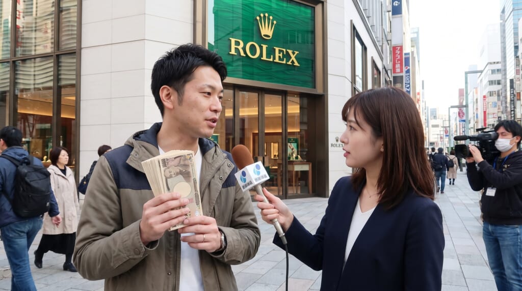 ロレックスを売却した男性へのインタビュー