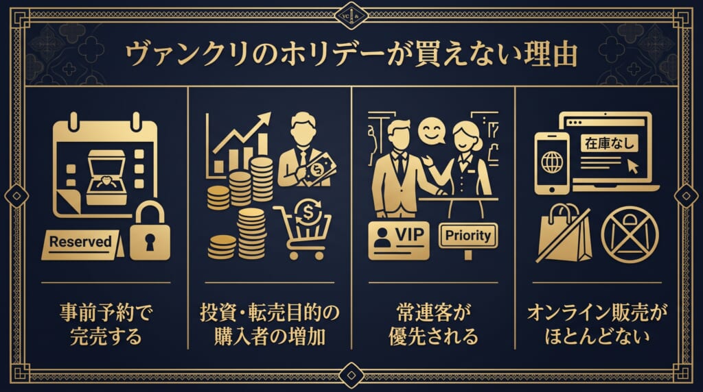 ヴァンクリのホリデーが買えない4つの理由