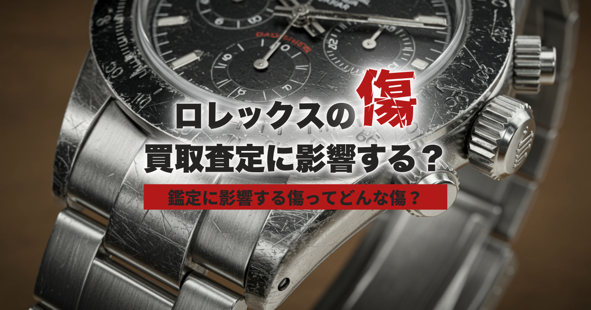 ロレックスの傷は買取査定に影響する？鑑定に影響する傷を紹介