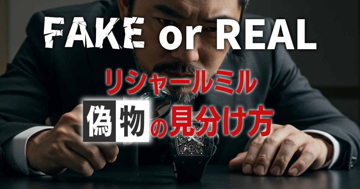 リシャールミルの偽物の見分け方！本物とコピー品の違いを紹介