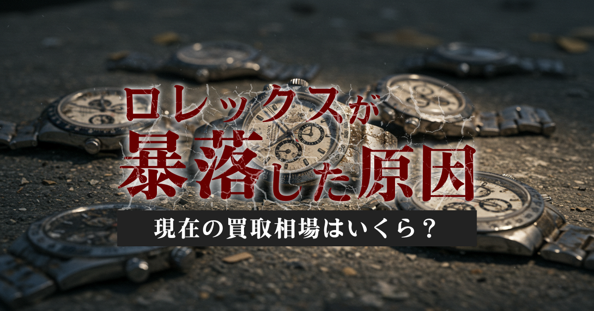【2026年最新】ロレックス暴落は嘘？プロが教える本当の相場と下落の理由