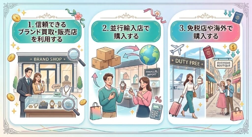 カルティエのアイテムを少しでも安く賢く手に入れる方法