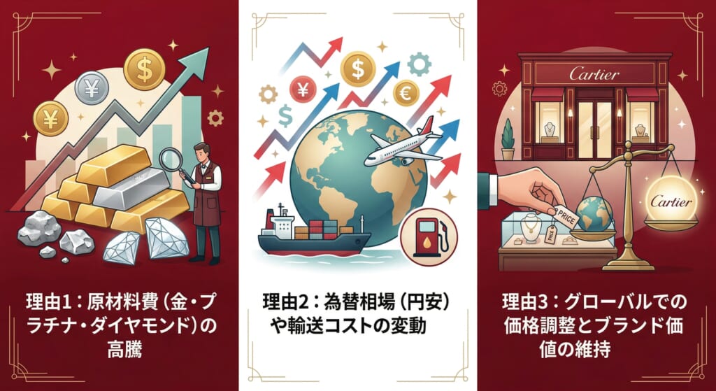カルティエはなぜ値上げを続けるのか？3つの主な理由