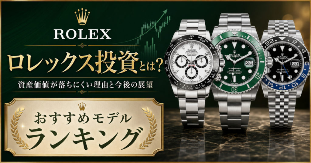 ロレックス投資とは？始め方やおすすめモデルランキング