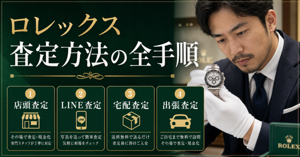 ロレックス査定方法の全手順！買取業者の見るポイントと高く売るコツ