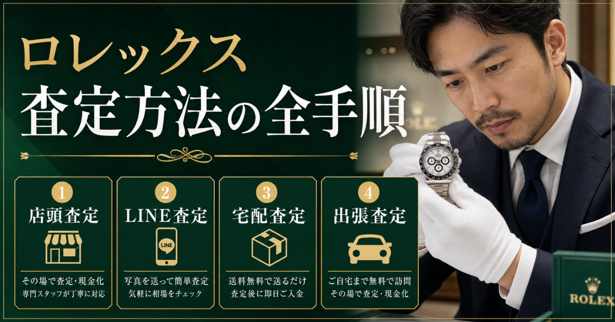 ロレックス査定方法の全手順！買取業者の見るポイントと高く売るコツ