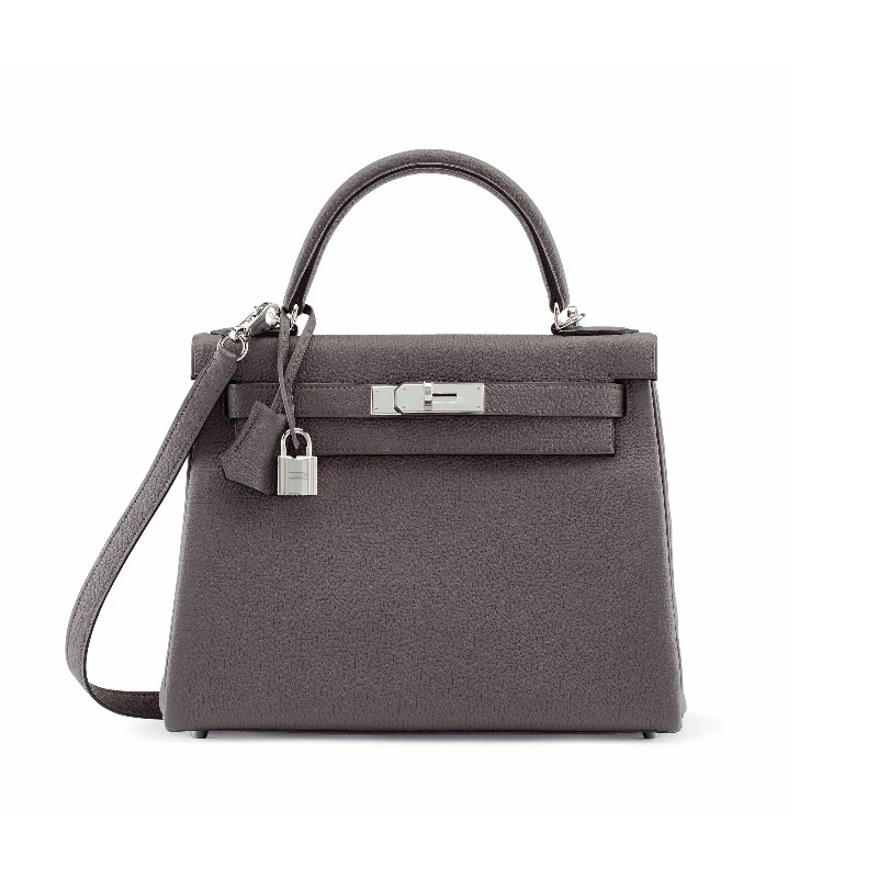 エルメス　ケリー　ボックスカーフ　エタン