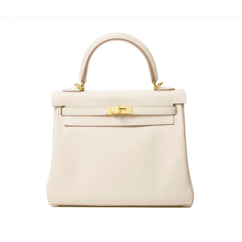 HERMES ケリー　専用BOX 現金特価】エルメス ケリー25 ノワール ボックスカーフ ゴールド金具 W