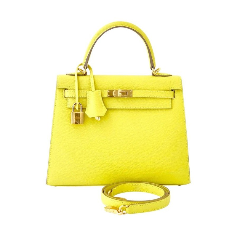 エルメス　ケリー　エプソン　ライム