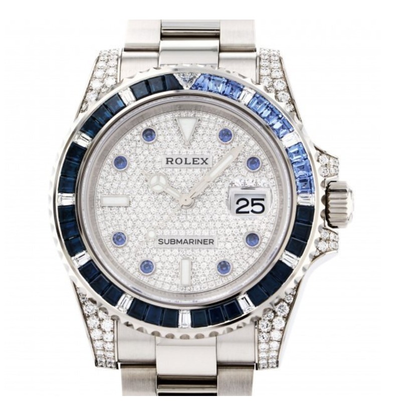 ロレックス　サブマリーナー　116659SABR　パヴェダイヤ8Pサファイア