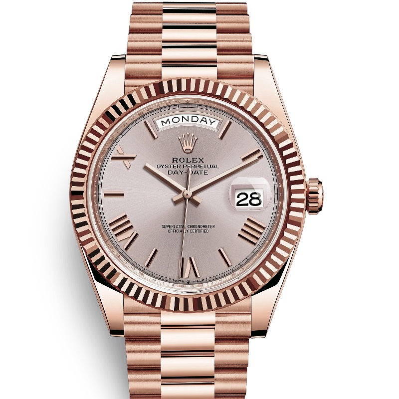 ロレックス　デイデイト40　228235　サンダスト　ローマ
