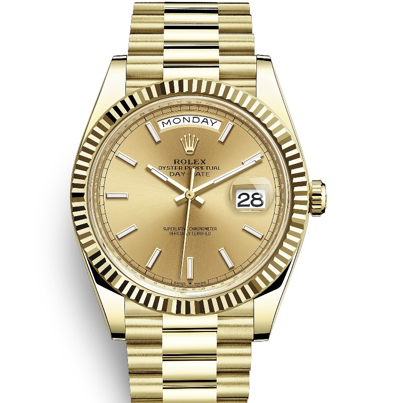 ロレックス デイデイト40 228238 買取実績紹介｜シャンパン イエロー