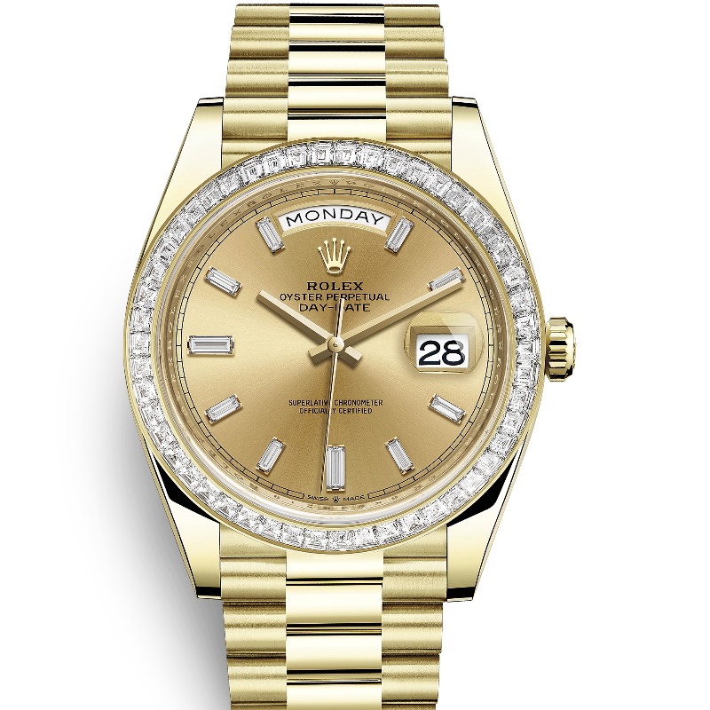 ロレックス　デイデイト40　228398TBR　シャンパン　10Pダイヤ