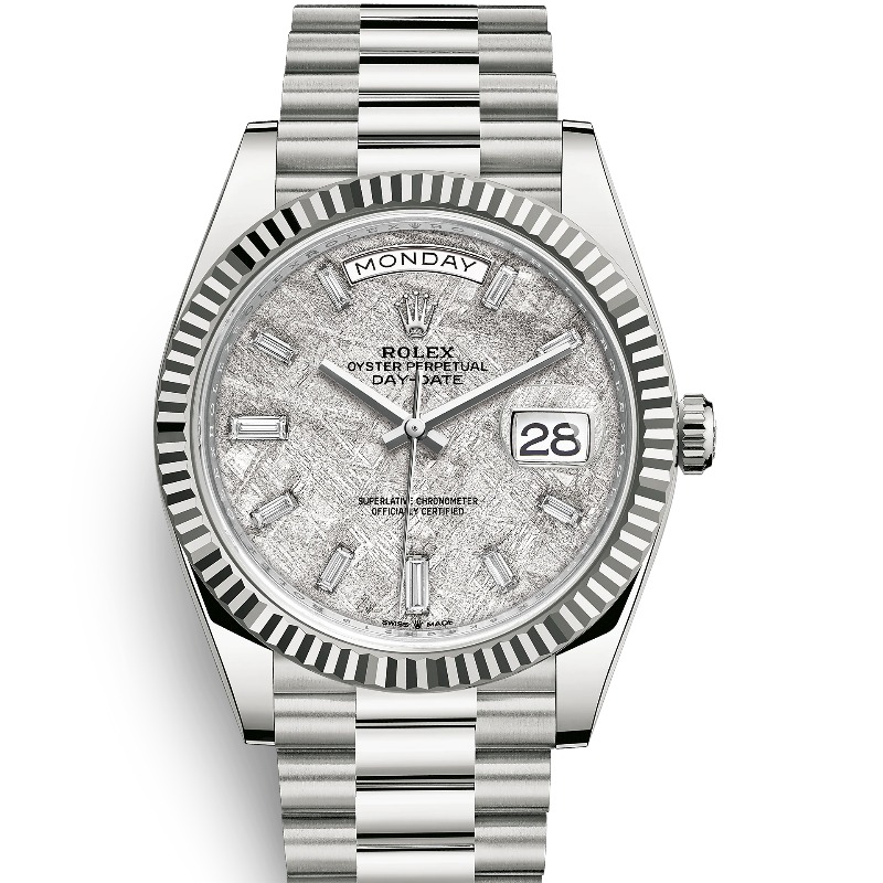 ロレックス デイデイト40 228239A メテオライト 10Pダイヤ