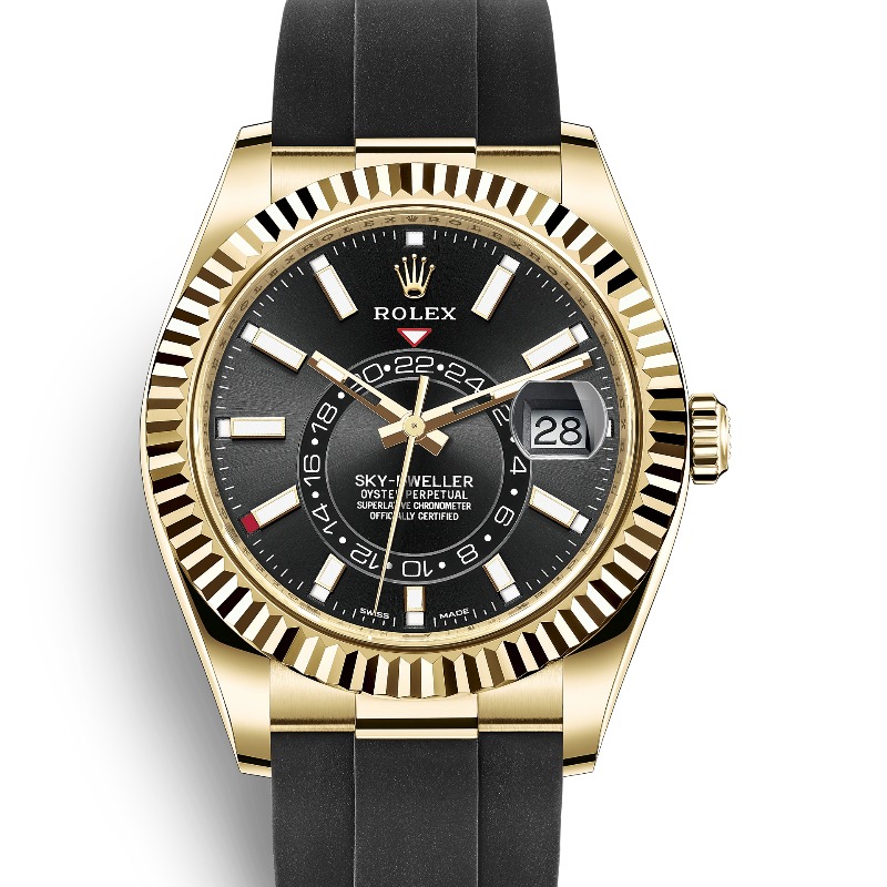 ロレックス スカイドゥエラー 326238 買取実績紹介｜ブラック イエロー  
