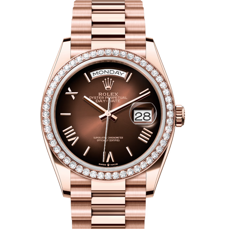 ロレックス デイデイト36 128345RBR ブラウン