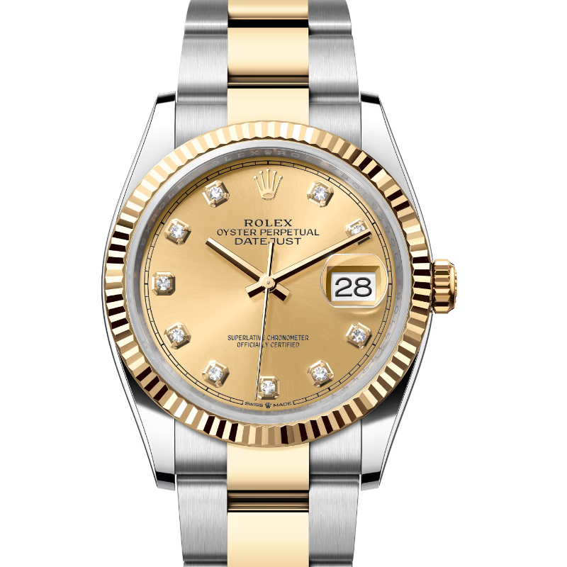 ロレックス　デイトジャスト36　126233G　シャンパン　ダイヤモンド