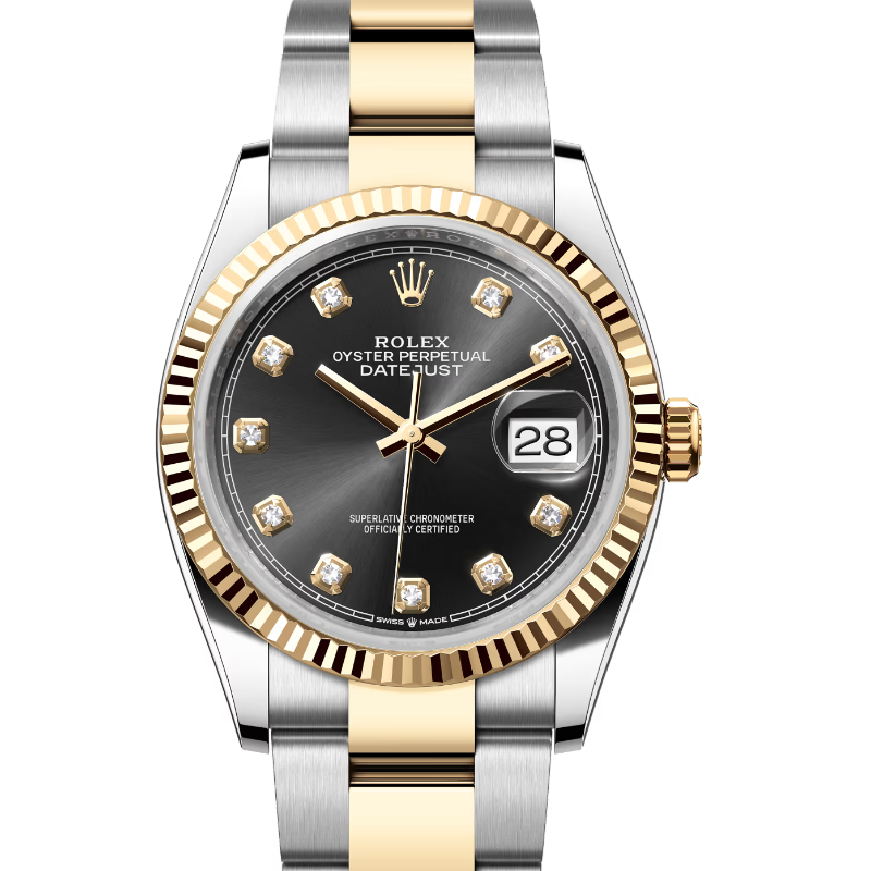 ロレックス　デイトジャスト36　126233G　ブラック　ダイヤモンド