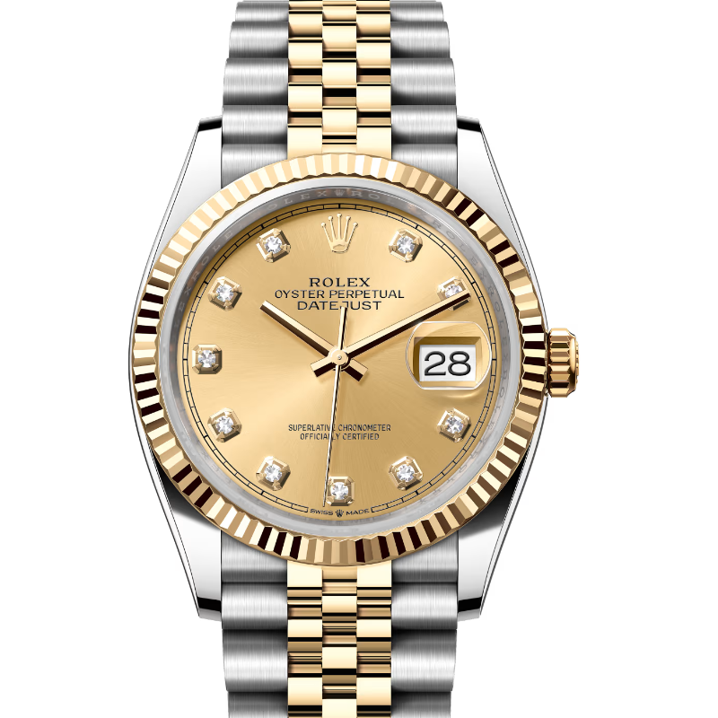 ロレックス　デイトジャスト36　126233G　シャンパン　ダイヤモンド