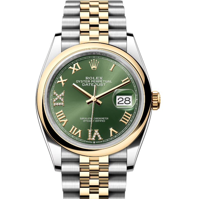 ロレックス　デイトジャスト36　126203　オリーブ