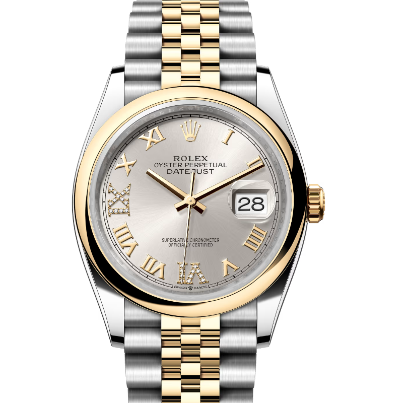 Rolex ロレックスデイトジャストゴールドシルバー