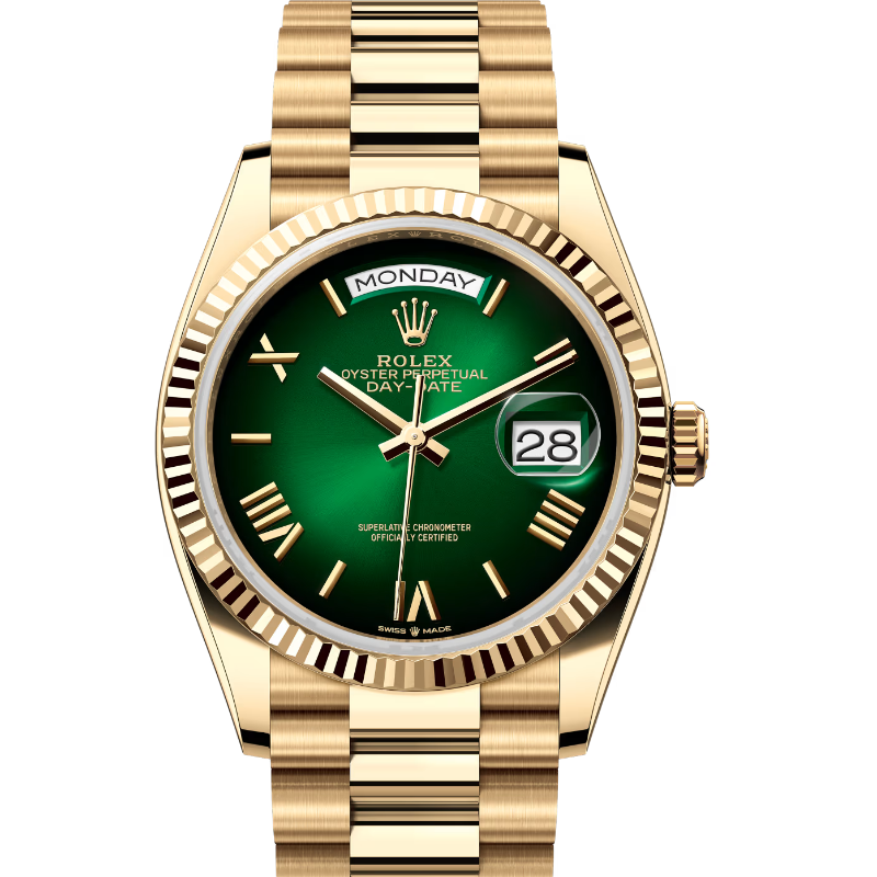 ロレックス　デイデイト36　 128238　グリーンオンブレ