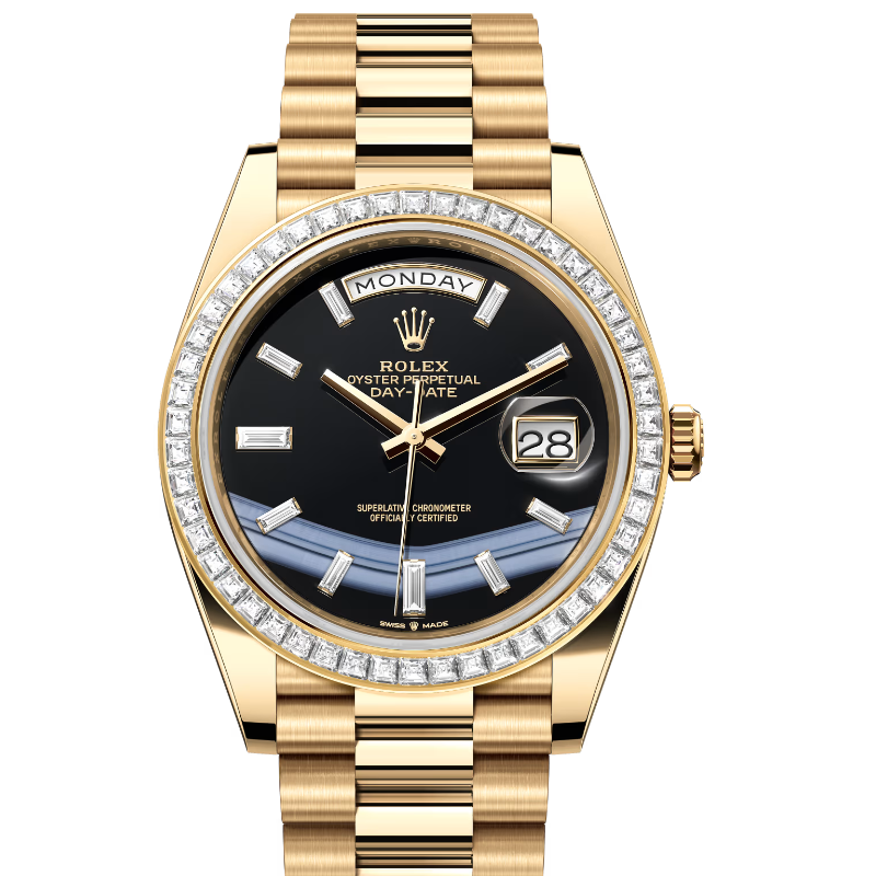 ロレックス　デイデイト40　228398TBR　ブラック　オニキス　10Pダイヤ