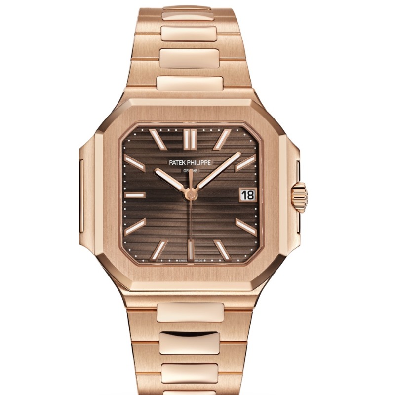 PATEK PHILIPPE　パテックフィリップ　リモージュ　ノベルティー パテックフィリップ キュビタス 7128-1R-001 買取実績紹介｜ブラウン