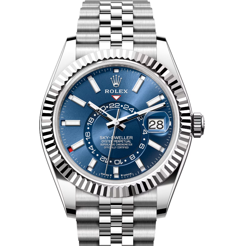 ロレックス　スカイドゥエラー　336934　ブライトブルー　ジュビリー