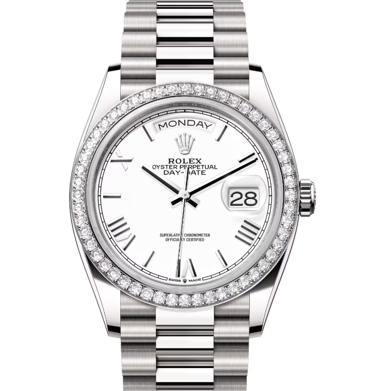 ロレックス　デイデイト36　128349RBR　ホワイト