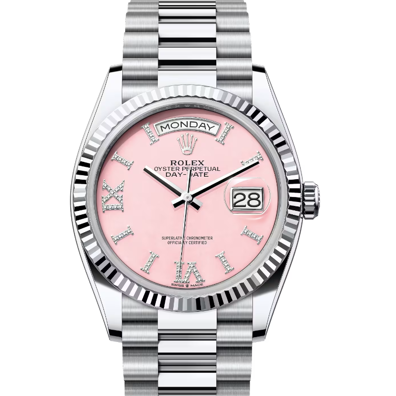 ロレックス　デイデイト36　128236　ピンク　ダイヤモンド