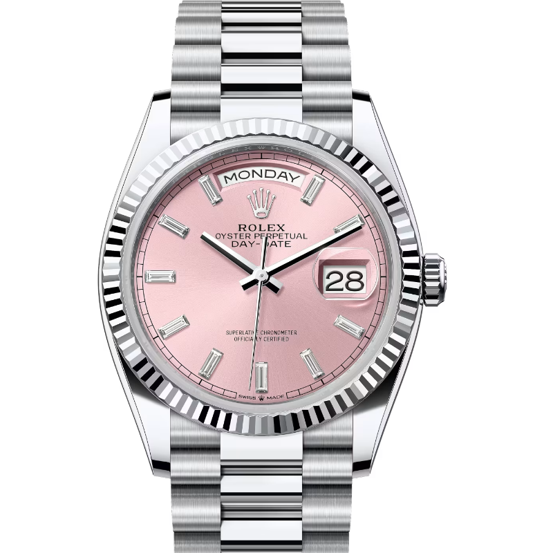 ロレックス　デイデイト36　128236　ピンク　ダイヤモンド