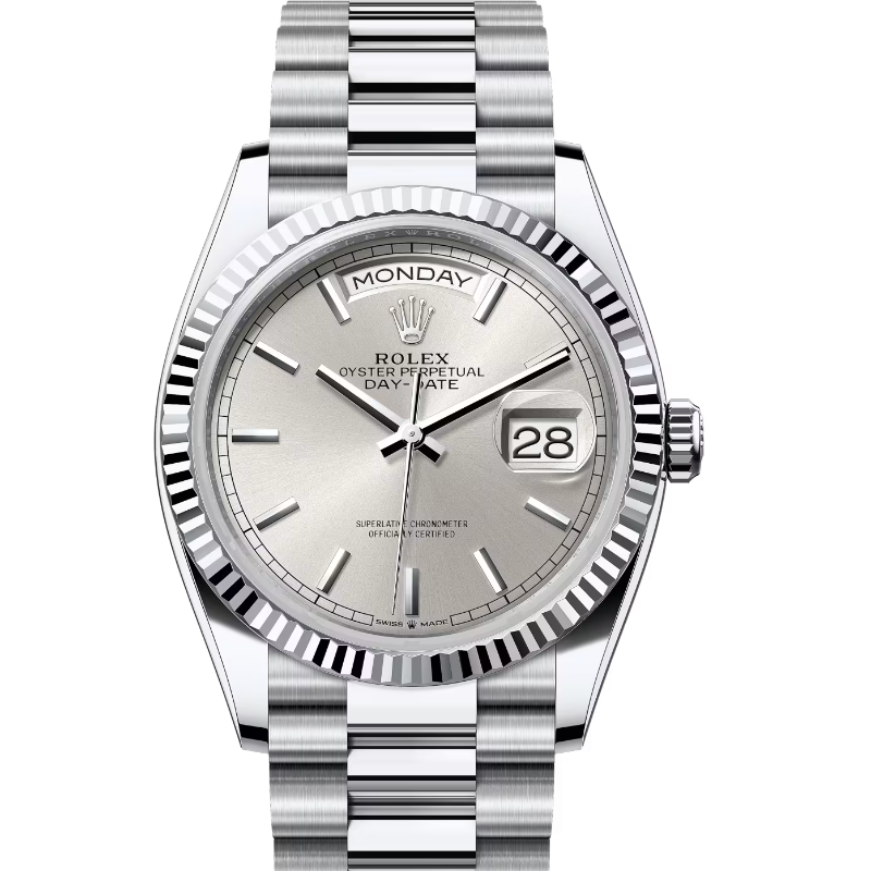 ロレックス　デイデイト36　128236　シルバー