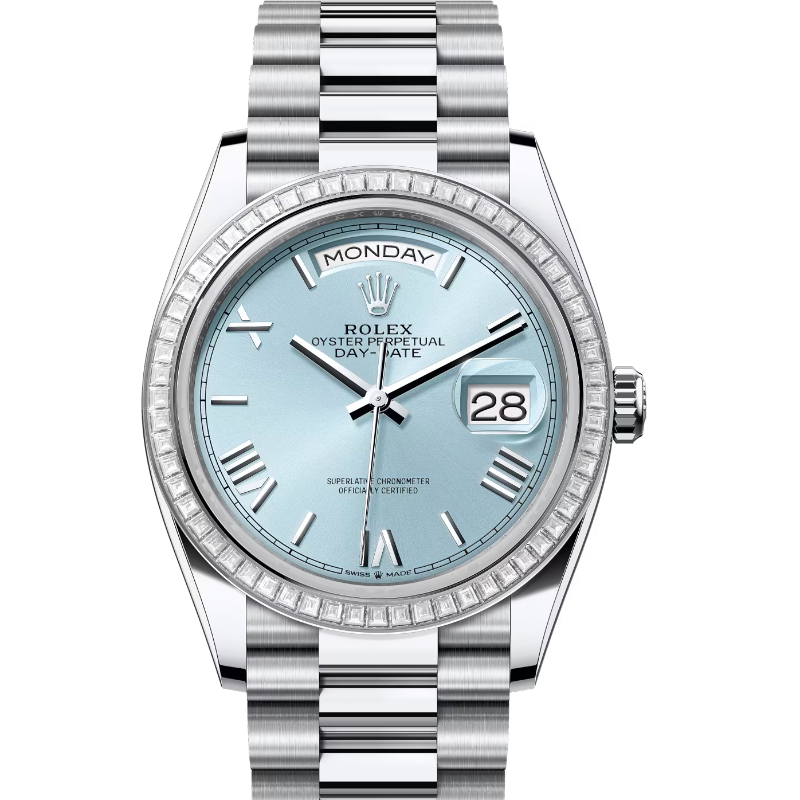 ロレックス デイデイト36 128396TBR アイスブルー