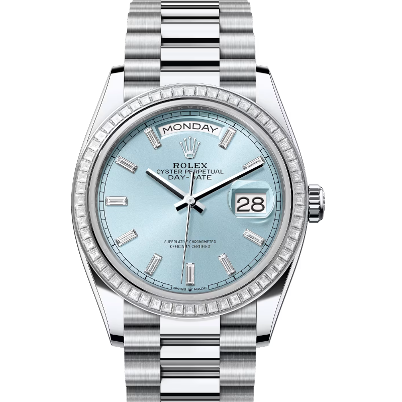 ロレックス　デイデイト36　128396TBR　アイスブルー　ダイヤモンド