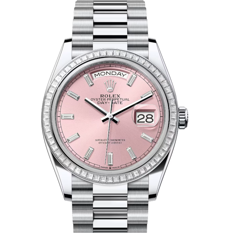 ロレックス　デイデイト36　128396TBR　ピンク　ダイヤモンド