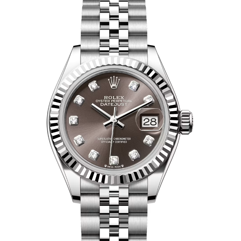 ロレックス　デイトジャスト28　279174　ダークグレー　ダイヤモンド