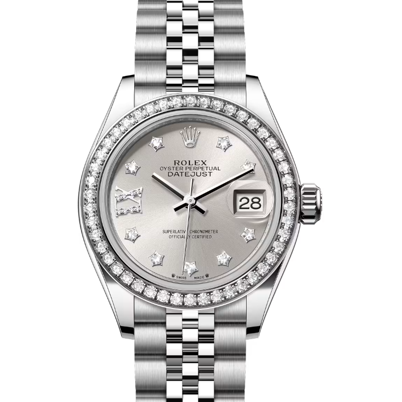 ロレックス　デイトジャスト28　279384RBR　シルバー　ダイヤモンド