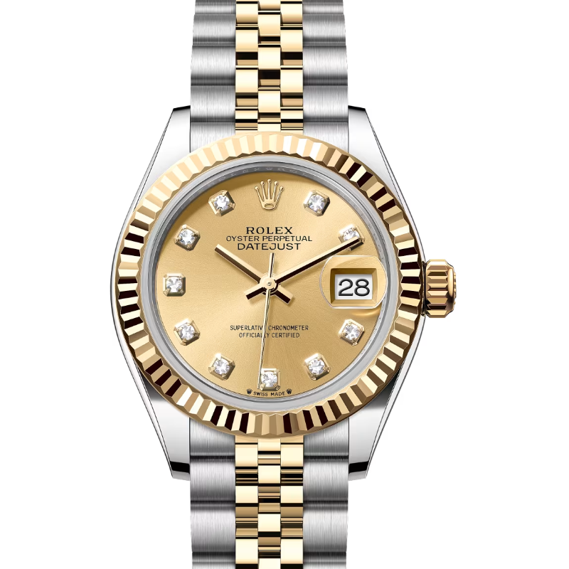 ロレックス　デイトジャスト28　279173　シャンパン　ダイヤモンド